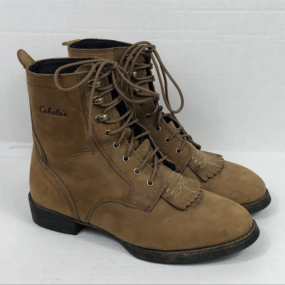Vintage Women’s Cabela’s Tassel Kiltie Boots Lace-Up Size 6.5 B Style # 82-3811 - Picture 6 of 7